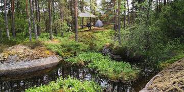 Фотографии Люкс-шатры Skytent Ecocamp Taalintehdas Dalsbruk г. Taalintehdas (Финляндия) №2 Фото Люкс-шатры Skytent Ecocamp Taalintehdas Dalsbruk г. Taalintehdas 2